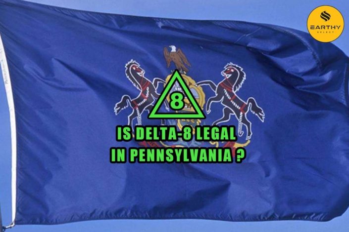 Is Delta 8 Legal in Pennsylvania flag Earthy Select logo