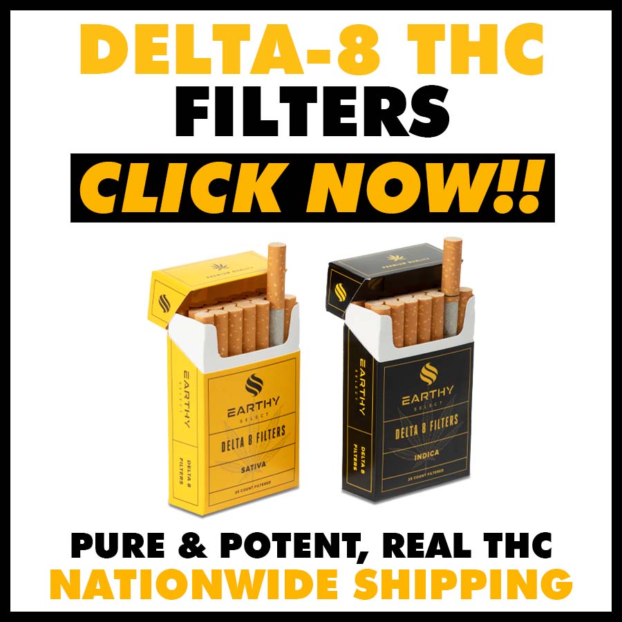 Order Earthy Select Delta-8 THC Cannabis Filters Smokes Cigarettes