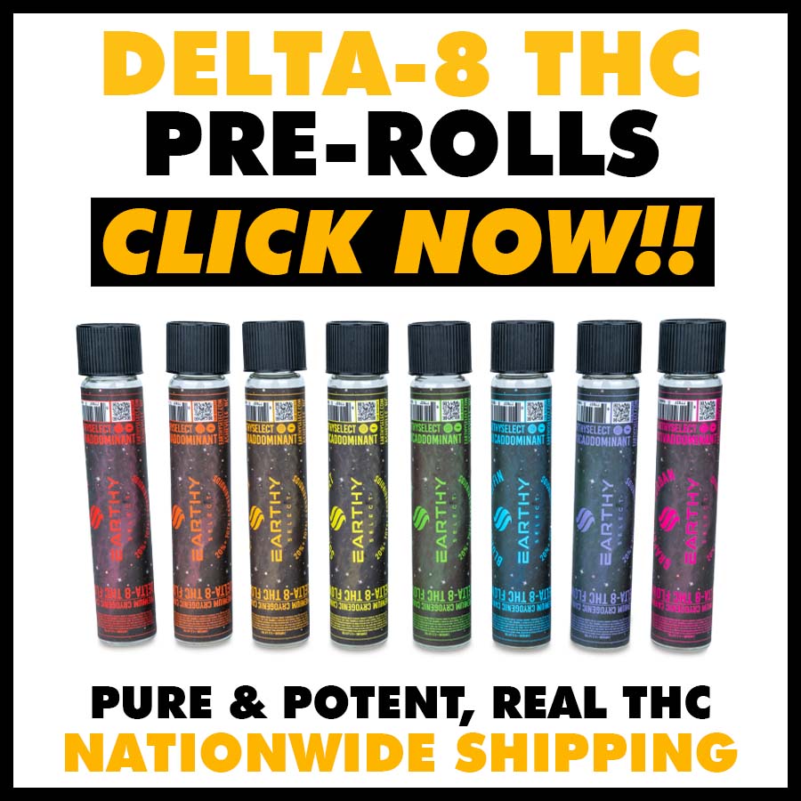 Order Earthy Select Delta-8 THC Pre-Rolls