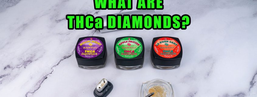 What are THCa Diamonds? Earthy Select high THCa hemp diamonds and Pax vape device.